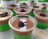 Foto langkah ke 5 dari resep Puding Lumut Cokelat.
