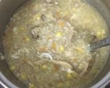 A picture of step 3 of Chicken, Crab, and Mushroom Soup.