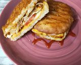 A picture of step 8 of Paneer burger.