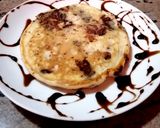 A picture of step 3 of Choc chip crumpets.