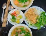 Hình bước làm 5 của món #buasangvietBún bò, thịt chân giò, móng giò