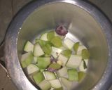 A picture of step 1 of Bottle gourd soup.