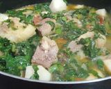 A picture of step 3 of Pattay waly shaljum gosht.