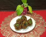 A picture of step 8 of Stuffed Brinjal Masala Fry.