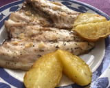 Foto del paso 6 de la receta: Dorada 🐟 a la espalda con patatas, al horno
