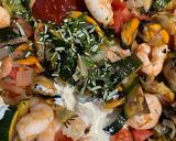 Une image de l'étape 2 de Spaghettis aux crevettes et moules.