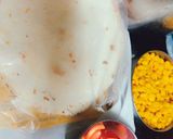 A picture of step 2 of Tortilla pizza.