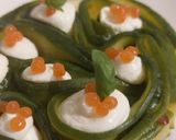 Une image de l'étape 3 de Pickles de concombres en sucré salé avec ses billes de tomates basilic.