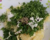 A picture of step 2 of Afgani bolani.