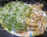 Hình bước làm 1 của món Rau mầm xào thịt giá