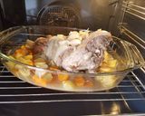 A picture of step 7 of Leg of lamb roasted slowly in white wine and fresh herbs.