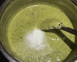 A picture of step 2 of Spinach Khaman Dhokla.