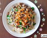 Hình bước làm 8 của món Miến xào lòng gà