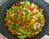 عکس مرحله 11 از دستور 🥦خوراک کلم بروکلی با سبزیجات🥦