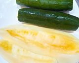 Une image de l'étape 1 de Gaspacho concombre 🥒/ melon 🍈.