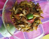 A picture of step 3 of Green tomato meen (mourola fish).
