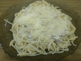 Tallarines con crema