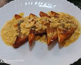 A picture of step 11 of Shahi tukda (healthy version).