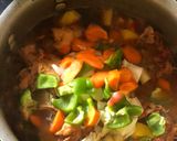 A picture of step 4 of Chicken potato soup🍽.