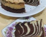 Zebra marble cake