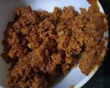 A picture of step 5 of Besan wali kurkuri bhindi.