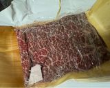 A picture of step 1 of Japanese Wagyu Beef with Egg yolk.