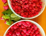 Alma-málna zselé recept fázis 1 fotója