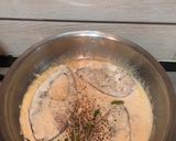 A picture of step 8 of Ilish er Nonibahar (Ilish Maach / Hilsha fish cooked in fresh cream).