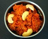 A picture of step 2 of Microwave carrot halwa.