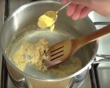 A picture of step 2 of Welsh rarebit.