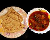 A picture of step 6 of Chicken Allu shorba.