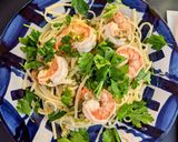 A picture of step 2 of Summer Shrimp Linguine.