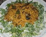 A picture of step 2 of Spaghetti & beans jallof.