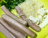Foto langkah ke 4 dari resep Sausage Bread / Roti Sosis tanpa ulen No knead#BelanjaDipasarCookpad.
