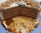 Pas rețetă Tort cu nucă, cremă de cafea, cappucino și mascarpone 6 fotografie