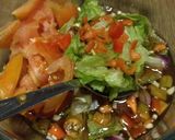 A picture of step 1 of Israeli Salad + Pipino (Cucumber) Ensalada - pickled no cook.