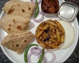 रोटी और आलू की भुजिया (roti aur aaloo ki bhujiya recipe in Hindi) रेसिपी चरण 7 फोटो