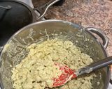 A picture of step 7 of Poblano Mac and Cheese.