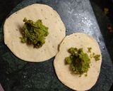 A picture of step 3 of Peas potli.