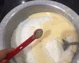 A picture of step 1 of Coconut ladoo.