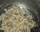A picture of step 3 of Sabudana vada.