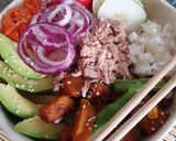 Foto del paso 3 de la receta: 🥢🍚 Poke bowl "otoñal" con calabaza, choclo y chauchas 🍲