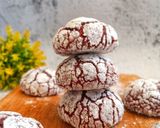 Foto langkah ke 6 dari resep Red Velvet Crinkle Cookies.