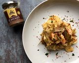 A picture of step 2 of Fresh pappardelle with artichokes and prawns.