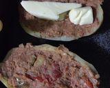 Foto del paso 5 de la receta: Papa rellena de atún con rodajas de batata 🍠🤩