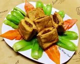 Hình bước làm 4 của món Đậu Hủ Nhồi Thịt+ Cải Thìa Sốt Dầu Hào