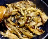 A picture of step 2 of Oyster Mushrooms with Mustard Sauce.