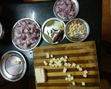 A picture of step 2 of Fried Paneer Butter Masala.