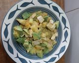 A picture of step 2 of Sweet potato and Tofu Stir fry with Avocado.