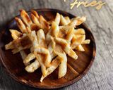 Gambar langkah 3 resipi Waffle using Leftover Fries.